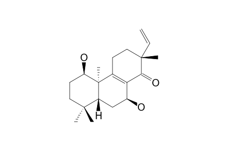 PEDINOPHYLLOL_D;1-BETA,7-BETA-DIHYDROXY-ENT-PIMARA-8,15-DIEN-14-ONE