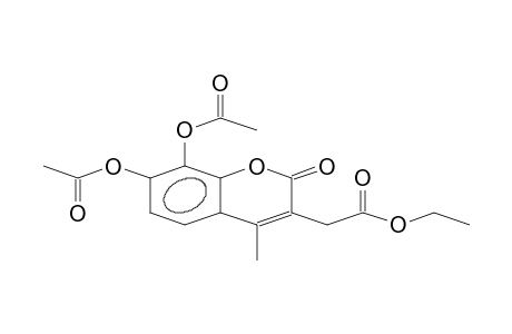 7,8-Diacetoxy-3-ethoxycarbonylmethyl-4-methyl-coumarin