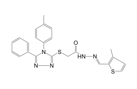 acetic acid, [[4-(4-methylphenyl)-5-phenyl-4H-1,2,4-triazol-3-yl]thio]-, 2-[(E)-(3-methyl-2-thienyl)methylidene]hydrazide