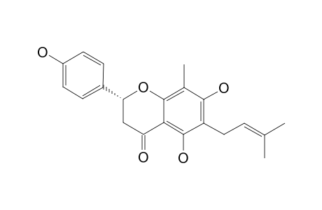 4',5,7-TRIHYDROXY-8-METHYL-6-(3-METHYL-[2-BUTENYL])-(2S)-FLAVANONE