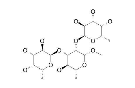 BETA-L-FUCOSE-(1->2)-[BETA-L-FUCOSE-(1->3)]-METHYL-ALPHA-L-RHAMNOSIDE