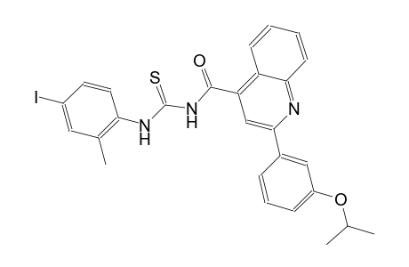 N-(4-iodo-2-methylphenyl)-N'-{[2-(3-isopropoxyphenyl)-4-quinolinyl]carbonyl}thiourea