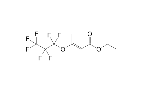 Ethyl 3-(heptafluoropropoxy)but-2-enoate