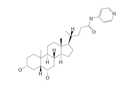 3-ALPHA,6-ALPHA-DIHYDROXY-5-BETA-CHOLAN-24-OIC-N-(PYRIDIN-4-YL)-AMIDE