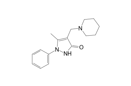 3-methyl-2-phenyl-4-(piperidinomethyl)-3-pyrazolin-5-one