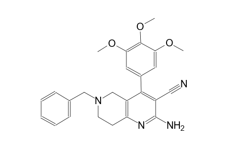 1,6-naphthyridine-3-carbonitrile, 2-amino-5,6,7,8-tetrahydro-6-(phenylmethyl)-4-(3,4,5-trimethoxyphenyl)-