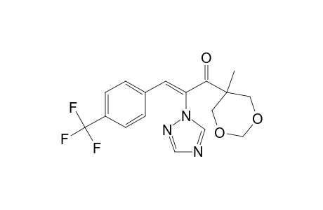 2-Propen-1-one, 1-(5-methyl-1,3-dioxan-5-yl)-2-(1H-1,2,4-triazol-1-yl)-3-[4-(trifluoromethyl)phenyl]-