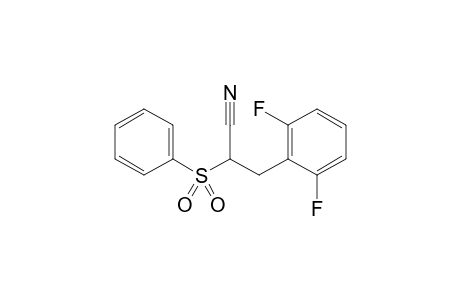 3-(2,6-Difluorophenyl)-2-(phenylsulfonyl)propanenitrile