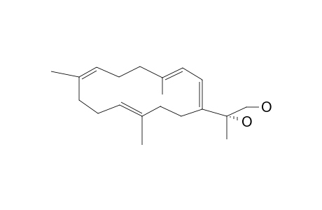 SARCOPHYTOL-V;(1E,3E,7E,11E)-CEMBRA-TETRAENE-15-ALPHA,16-DIOL