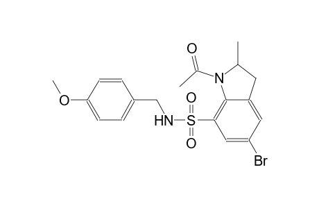 1H-indole-7-sulfonamide, 1-acetyl-5-bromo-2,3-dihydro-N-[(4-methoxyphenyl)methyl]-2-methyl-