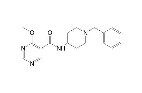 N-(1-benzyl-4-piperidyl)-4-methoxy-5-pyrimidinecarboxamide