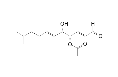 4(R)-ACETOXY-5(R)-HYDROXY-10-METHYL-2E,6-UNDECADIEN-1-AL