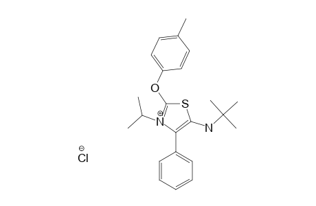 5-(TERT.-BUTYLAMINO)-2-[(4-METHYLPHENYL)-OXY]-4-PHENYL-3-ISOPROPYLTHIAZOLIUM-CHLORIDE