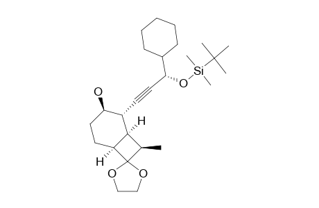 #17;(3'S,1R,2R,3S,6R)-SPIRO-[2-[3'-[(TERT-BUTYLDIMETHYLSILYL)-OXY]-3'-CYClOHEXYLPROP-1'-YNYL]-3-HYDROXY-8-ENDO-METHYLBICYClO-[4.2.0]-OCTANE-7,2''-(1'',3''-DIOXOLA