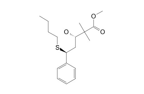 2,2-DIMETHYL-3-HYDROXY-5-(BUTYLTHIO)-5-PHENYLPENTANOIC-ACID-METHYLESTER,ISOMER-#A