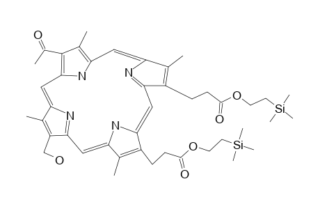 2(4)-ACETYL-4(2)-(1-HYDROXYETHYL)-DEUTEROPORPHYRIN-DI-[2-(TRIMETHYLSILYL)-ETHYL]-ESTER