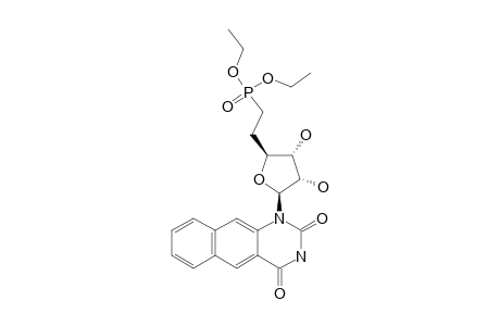 DIETHYL-[2-[(2R,3S,4R,5R)-5-(2,4-DIOXO-3,4-DIHYDROBENZO-[G]-QUINAZOLIN-1(2H)-YL)-3,4-DIHYDROXY-TETRAHYDROFURAN-2-YL]-ETHYL]-PHOSPHONATE