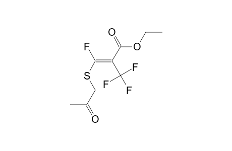 ethyl (2Z)-3-fluoro-3-[(2-oxopropyl)sulfanyl]-2-(trifluoromethyl)-2-propenoate