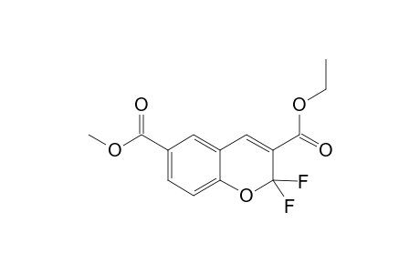 2,2-Difluoro-2H-chromene-3,6-dicarboxylic acid -3-ethyl ester 6-methyl ester