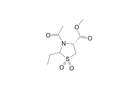 (R)-3-Acetyl-2-ethyl-4-methoxycarbonylthiazolidine 1,1-dioxide