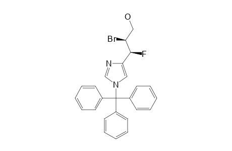 (2R*,3R*)-2-BROMO-3-FLUORO-3-(1-TRITYL-1H-IMIDAZOL-4-YL)-PROPAN-1-OL