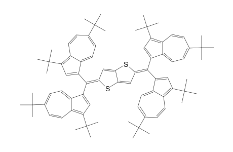 2,5-BIS-[BIS-(3,6-DI-TERT.-BUTYL-1-AZULENYL)-METHYLENE]-2,5-DIHYDROTHIENO-[3,2-B]-THIOPHENE