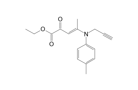 (E)-Ethyl-4-(N-1-propyn-3-yl-4-tolyl-amino)-2-oxo-pent-3-enoate