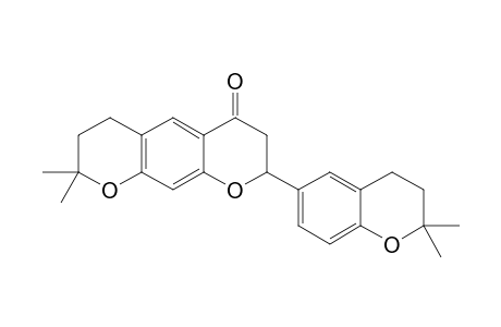 DORSMANIN-B;3',4'-6,7-BIS-(2,2-DIMETHYLCHROMANO)-FLAVANONE