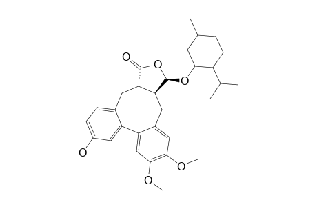 (+)-(3S,3AR,8A/8BS,13AR)-10-HYDROXY-3-(METHYLOXY)-6,7-DIMETHOXY-3A,4,13,13A-TETRAHYDRO-1H,3H-DIBENZO-[4,5:6,7]-CYClOOCTA-[1,2-C]-FURAN-1-ONE