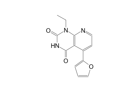 pyrido[2,3-d]pyrimidine-2,4(1H,3H)-dione, 1-ethyl-5-(2-furanyl)-