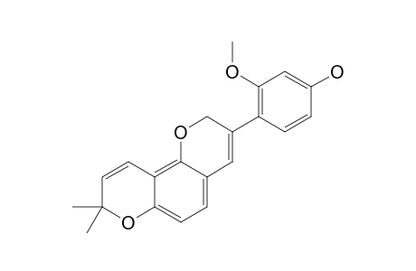 BURTTINOL-B;4'-HYDROXY-2'-METHOXY-2'',2''-DIMETHYLPYRANO-[5'',6'':8,7]-ISOFLAV-3-ENE