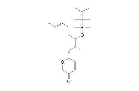 [R-[R*-(S*,R*S*)]-(E,E)]-1-(5,6-DIHYDRO-5-OXO-2-H-PYRAN-2-YL)-2-METHYL-3[(THEXYL-DIMETHYLSILYL)-OXY]-4,6-OCTADIENE