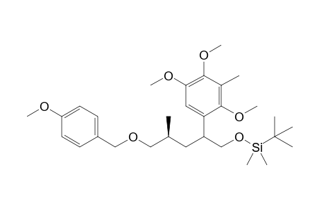 (4S)-5-(4-Methoxybenzyloxy)-4-methyl-2-(2,4,5-trimethoxy-3-methylphenyl)-1-(tert-butyldimethylsilyloxy)pentane