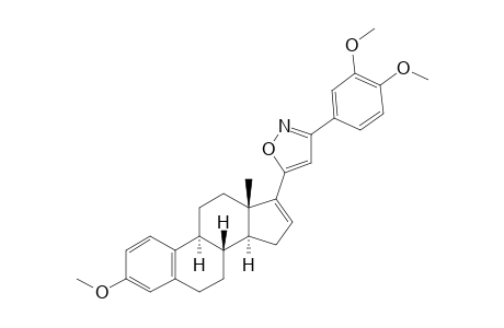 3-METHOXY-17-ALPHA-[3'-(3'',4''-DIMETHOXY)-PHENYL-ISOXAZOL-5'-YL]-ESTRA-1,3,5(10),16-TETRAENE