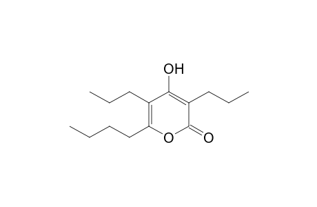 6-Butyl-3,5-dipropyl-4-hydroxy-2H-pyran-2-one