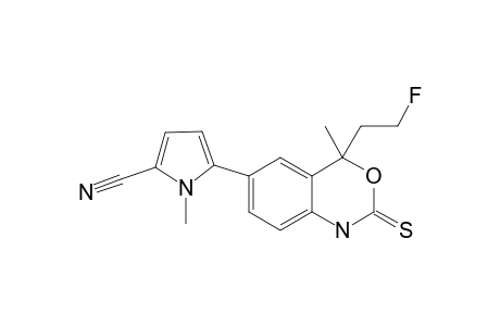 5-[4-(2-FLUOROETHYL)-4-METHYL-2-THIOXO-1,4-DIHYDRO-2-H-BENZO-[D]-[1.3]-OXAZIN-6-YL]-1-METHYL-1-H-PYRROLE-2-CARBONITRILE