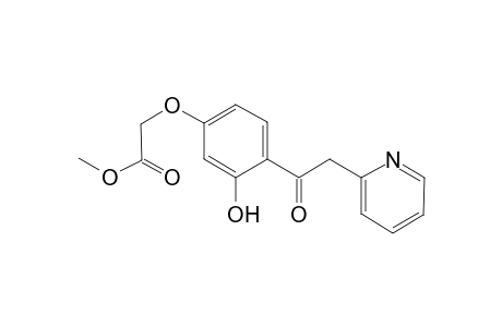 Methyl [3-hydroxy-4-(2-pyridinylacetyl)phenoxy]acetate