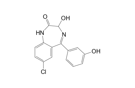 7-Chloro-3-hydroxy-5-(3-hydroxyphenyl)-1,3-dihydro-2H-1,4-benzodiazepine-2-one