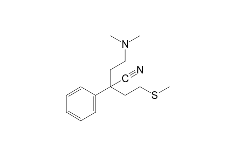 4-(dimethylamino)-2-[2-(methylthio)ethyl]-2-phenylbutyronitrile