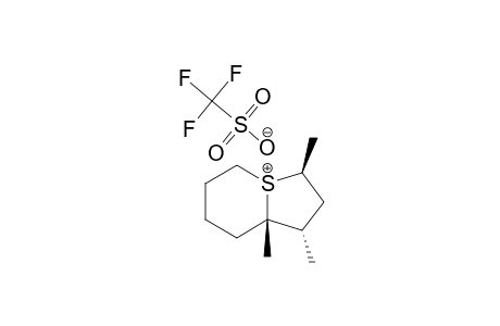 EXO,ENDO-CIS-6,7,9-TRIMETHYL-1-THIONIABICYCLO-[4.3.0]-NONANE-TRIFLUOROMETHANESULFONATE