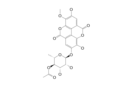 3-O-METHYL-4'-(4''-O-ACETYL)-O-ALPHA-L-RHAMNOPYRANOSYLELLAGIC_ACID