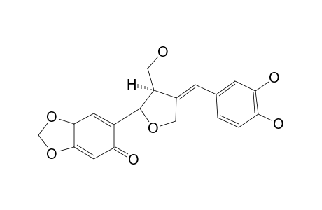 (Z)-6-[4-(3,4-DIHYDROXYBENZYLIDENE)-3-(HYDROXYMETHYL)-TETRAHYDROFURAN-2-YL]-BENZO-[D]-[1,3]-DIOXOL-5(7AH)-ONE