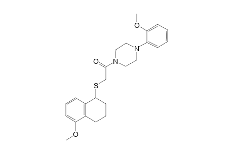 1-[4-(2-methoxyphenyl)-1-piperazinyl]-2-[(5-methoxy-1,2,3,4-tetrahydronaphthalen-1-yl)thio]ethanone