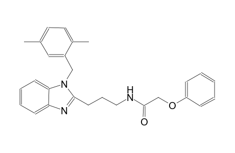 acetamide, N-[3-[1-[(2,5-dimethylphenyl)methyl]-1H-benzimidazol-2-yl]propyl]-2-phenoxy-