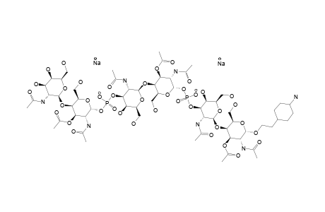 #32;2-(4-AMINOCYCLOHEXYL)-ETHYL-2-ACETAMIDO-2-DEOXY-BETA-D-GALACTOPYRANOSYL-(1->4)-2-ACETAMIDO-3-O-ACETYL-2-DEOXY-ALPHA-D-GALACTOPYRANOSYL-PHOSPHATE-(1->3)-2-A