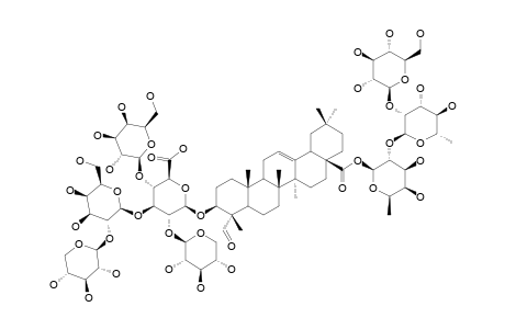 VISCOSIDE;3-O-BETA-BETA-[XYLOPYRANOSYL-(1->2)-GALACTOPYRANOSYL-(1->3)-[GALACTOPYRANOSYL-(1->4)]-[XYLOPYRANOSYL-(1->2)]-GLUCURONOPYRANOSYL]-GYPSOG