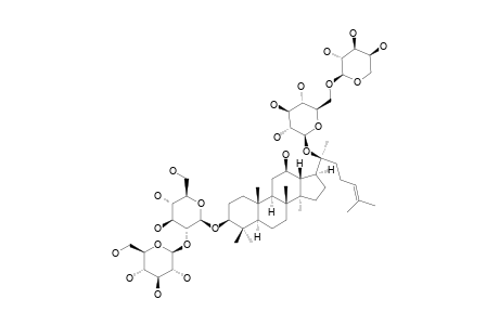 #2;GINSENOSIDE-RB(2);3-O-[BETA-D-GLUCOPYRANOSYL-(1->2)-BETA-D-GLUCOPYRANOSYL]-20-O-[BETA-D-GLUCOPYRANOSYL-(1->6)-ALPHA-L-ARABINOPYRANOSYL]-3-BETA,12-BET