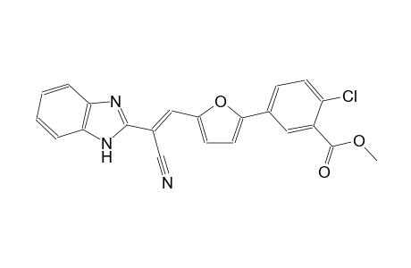 methyl 5-{5-[(E)-2-(1H-benzimidazol-2-yl)-2-cyanoethenyl]-2-furyl}-2-chlorobenzoate