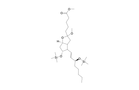 Prost-13-en-1-oic acid, 6,9-epoxy-6-methoxy-11,15-bis[(trimethylsilyl)oxy]-, methyl ester, (9.alpha.,11.alpha.,13E,15S)-