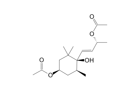 3,9-Diacetoxy-6-hydroxy-5,6-dihydro-.beta.-ionol